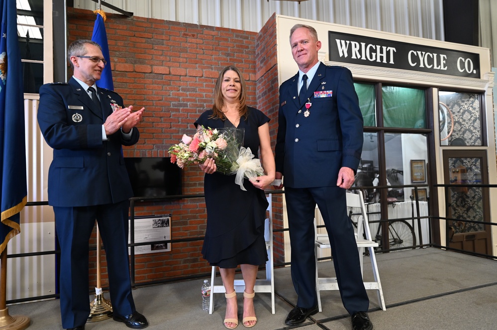 Air Force Brigadier General Darrin D. Lambrigger, Assistant to the Air Force Deputy Surgeon General, Defense Health Agency, retires.