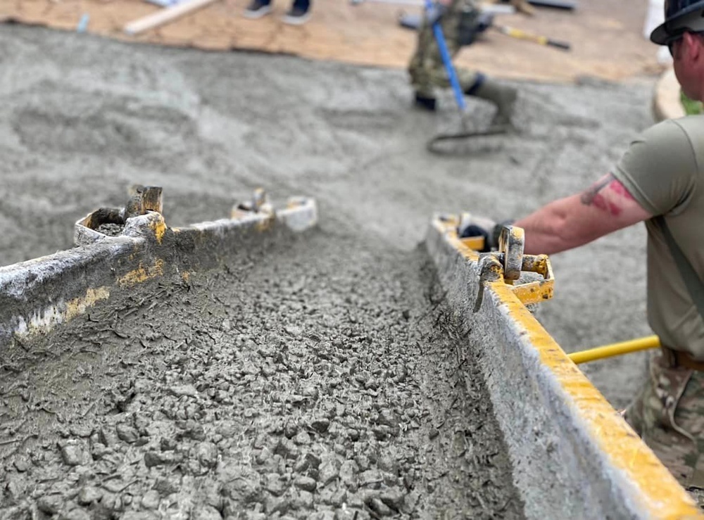 Concrete pouring – Castle Upgrade