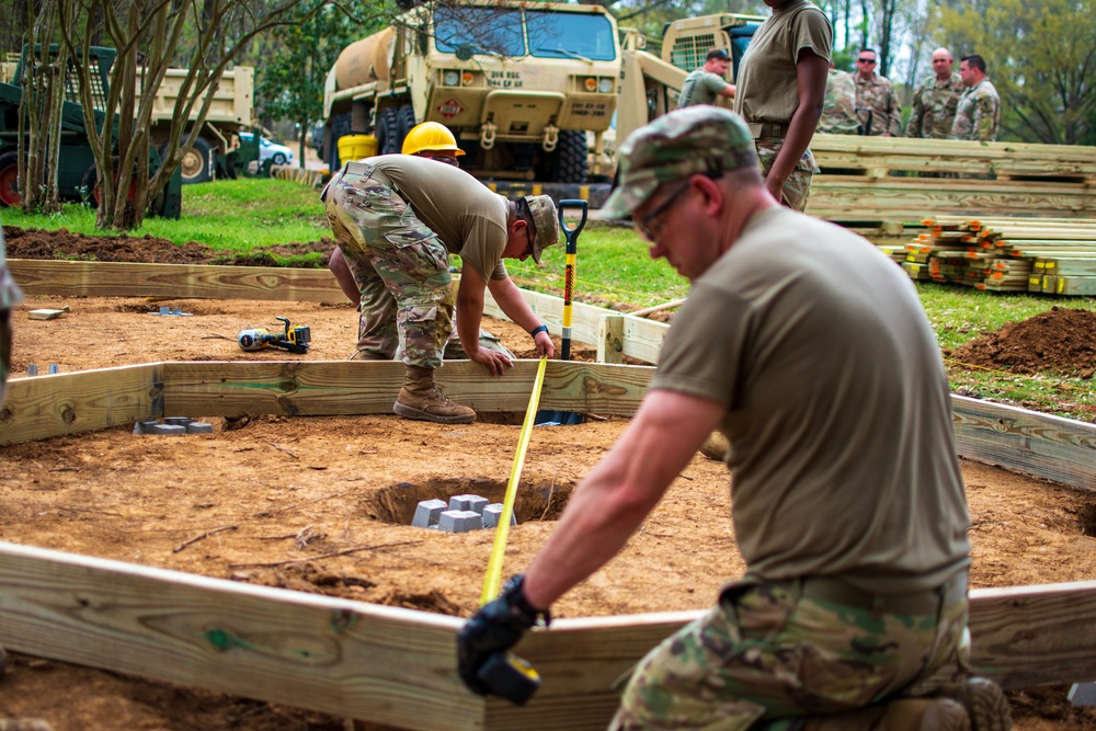 390th EVCC gazebo foundation