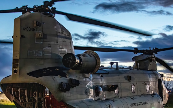 U.S. CH-47F Chinook supports POTUS in Ireland