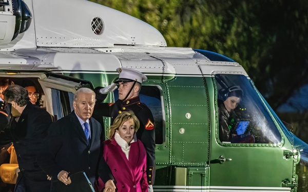 U.S. President Joe Biden Disembarks Marine 1