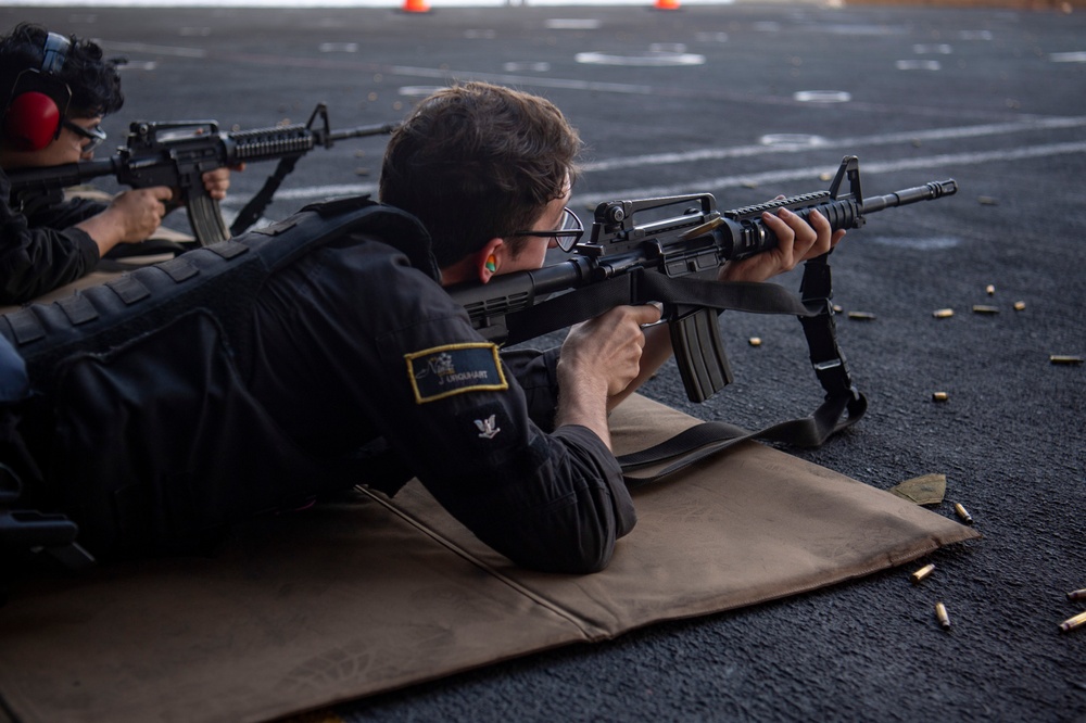 Live Fire Exercise Aboard Nimitz