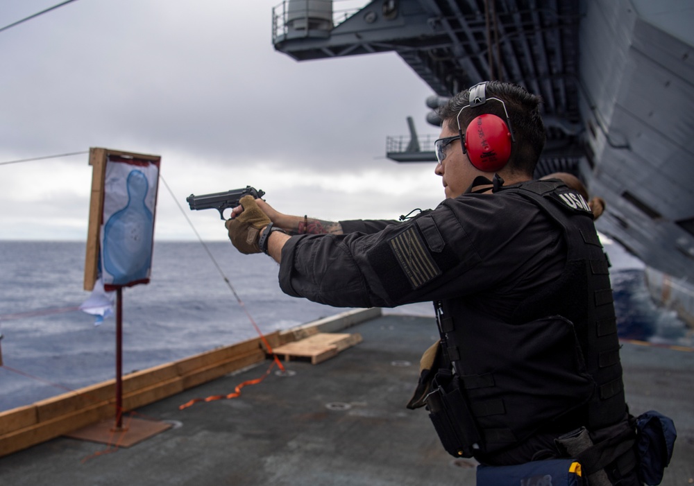 Live Fire Exercise Aboard Nimitz