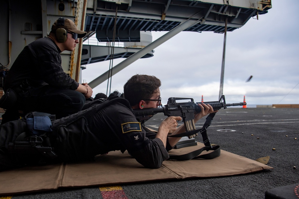 Live Fire Exercise Aboard Nimitz