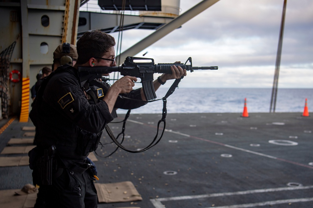 Live Fire Exercise Aboard Nimitz