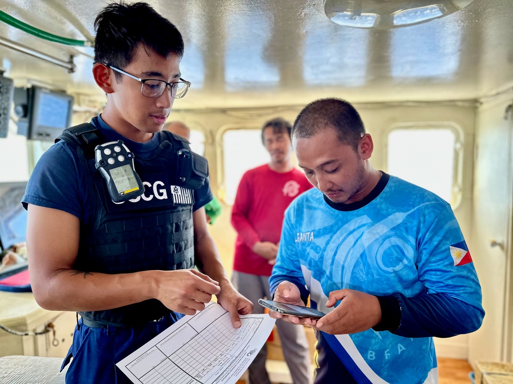 USCGC Oliver Henry (WPC 1140) conducts IUU fishing boardings