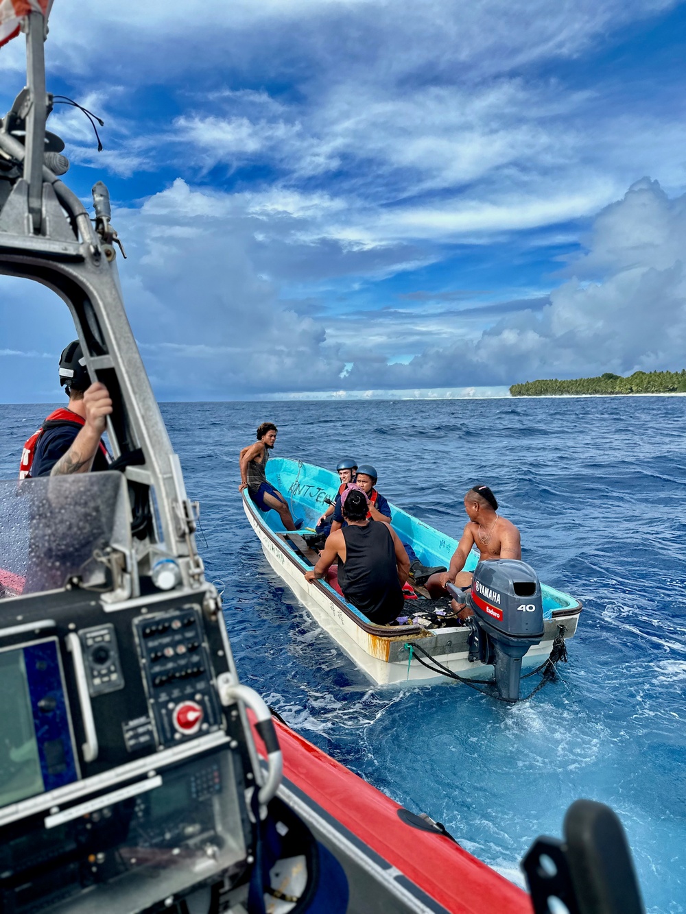 USCGC Oliver Henry (WPC 1140) visits Satawal atoll