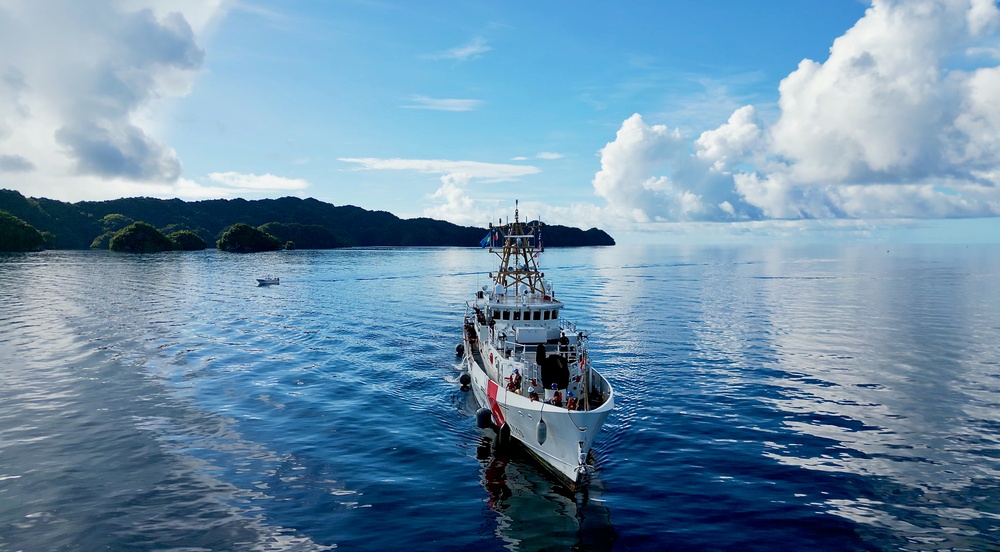 USCGC Oliver Henry (WPC 1140) arrives to Palau on patrol