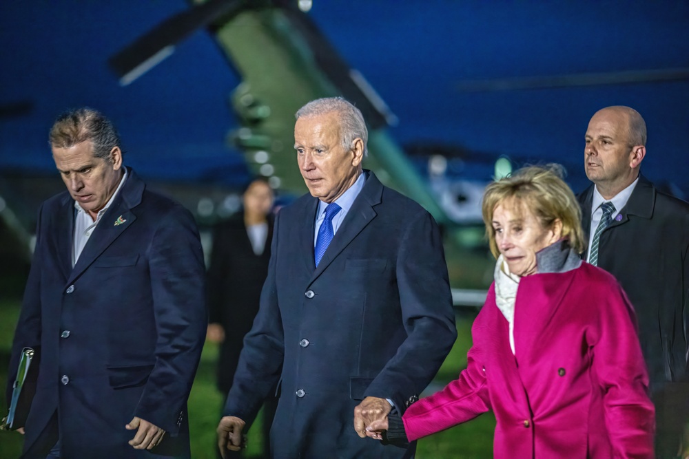 U.S. President Joe Biden Disembarks Marine 1