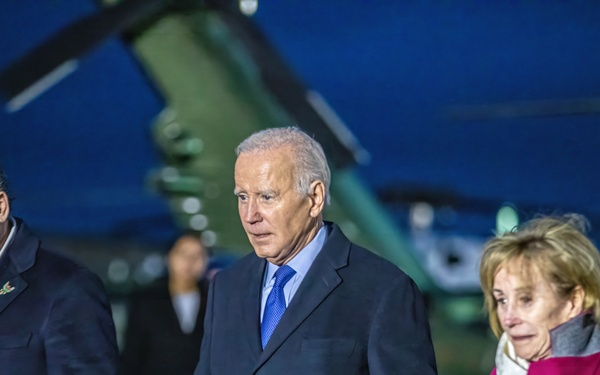 U.S. President Joe Biden Disembarks Marine 1