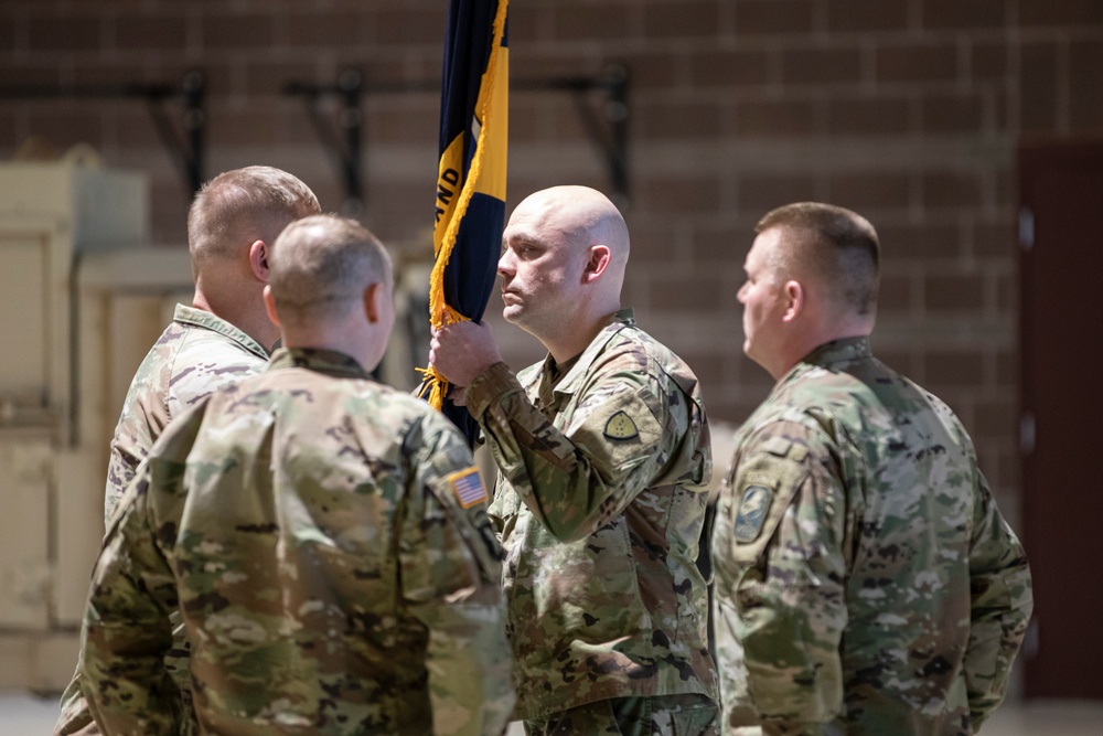 Passing the Colors: 38th Troop Command Change Of Responsibility