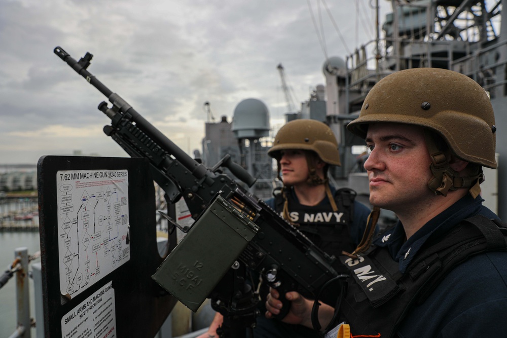 USS Carter Hall (LSD 50) Cargo Onload, April 14, 2023