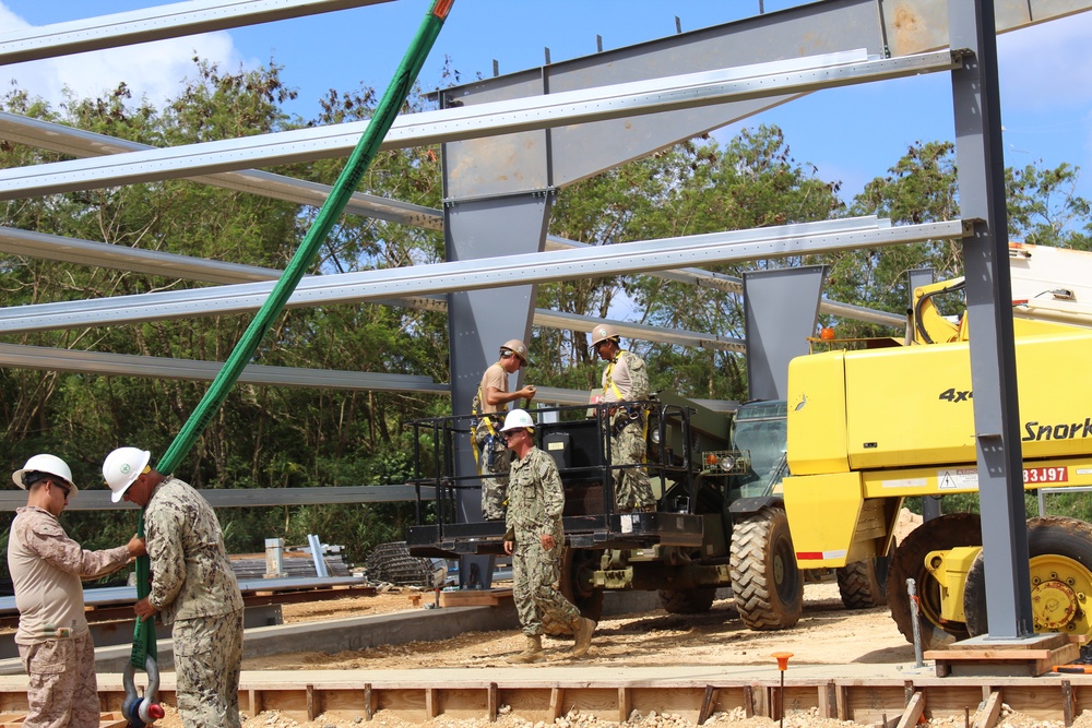 NMCB-5 Conducts Construction Project Tinian During Deployment 2023