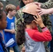 A learning experience: US service members and Japan Self-Defense Force members display equipment for students