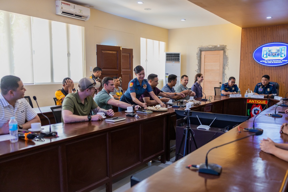 Balikatan 23 | 3rd CAG meets with Antique Police Provincial Office, Antique, Philippines