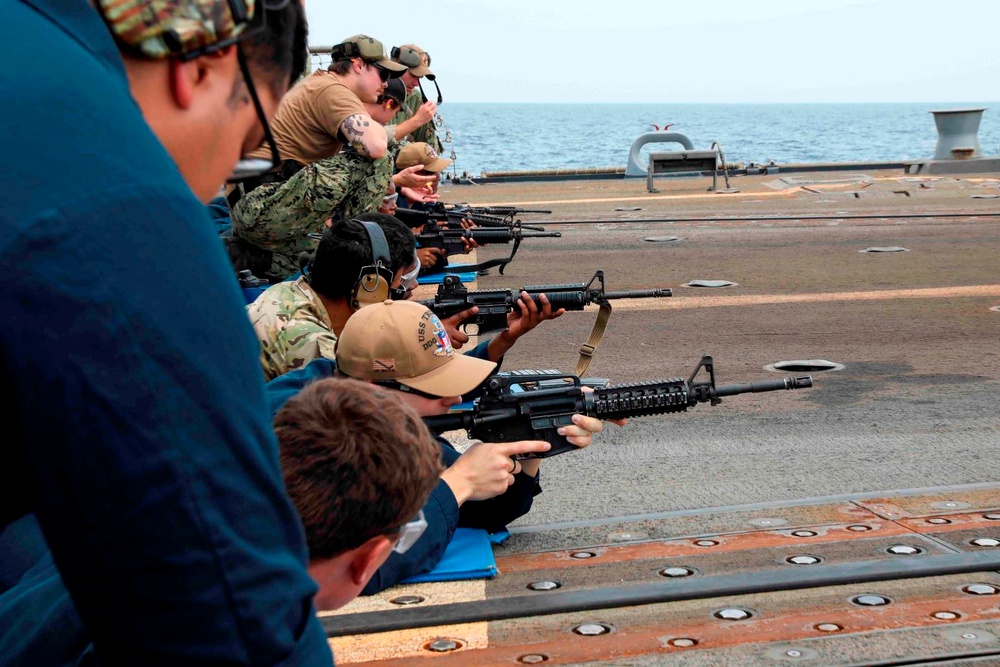 USS Truxtun Service Rifle Qualification Course