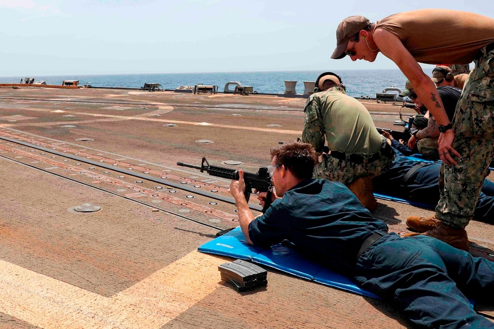 USS Truxtun Service Rifle Qualification Course