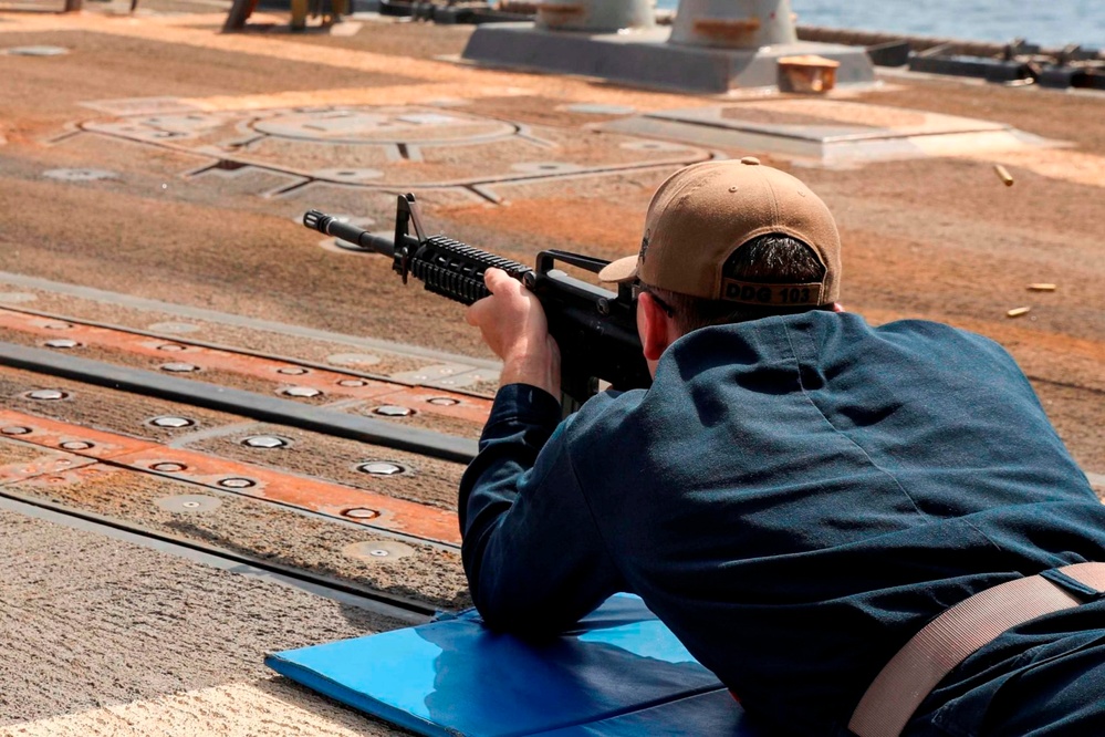 USS Truxtun Service Rifle Qualification Course