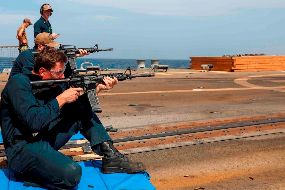 USS Truxtun Service Rifle Qualification Course