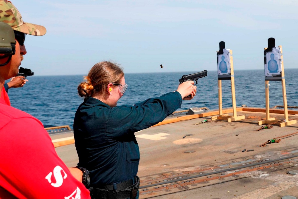 USS Truxtun Service Rifle Qualification Course