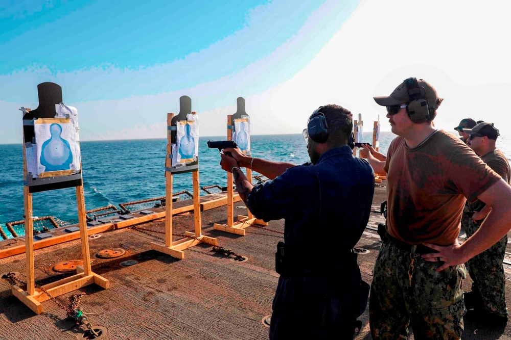 USS Truxtun Service Rifle Qualification Course