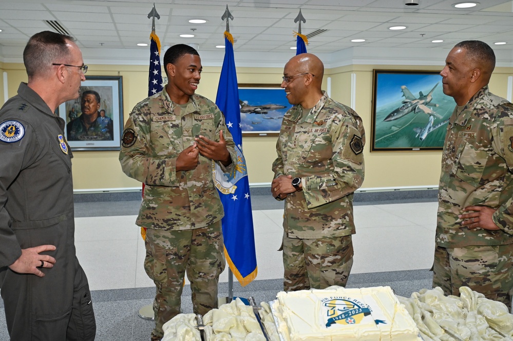 CSAF Brown, CAFR Healy host Air Force Reserve 75th birthday