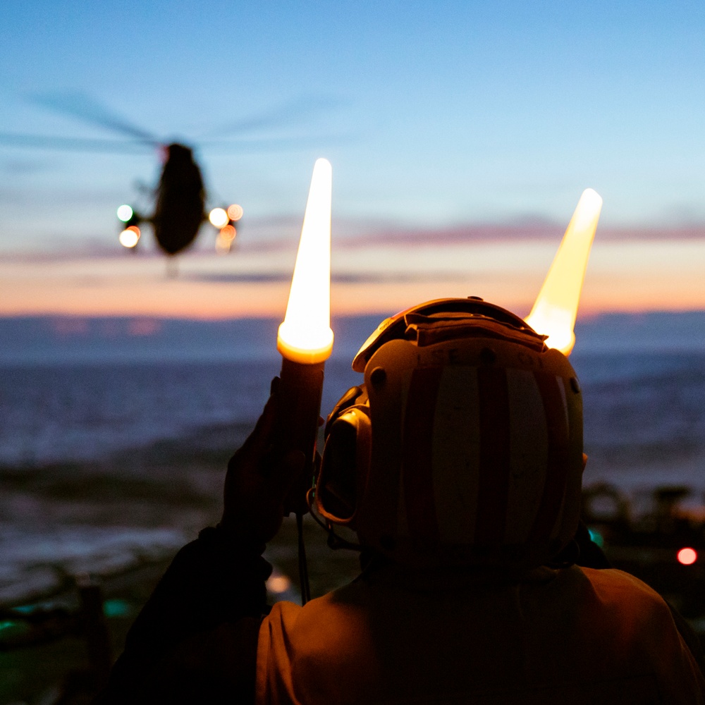 USS Porter Conducts Flight Operations