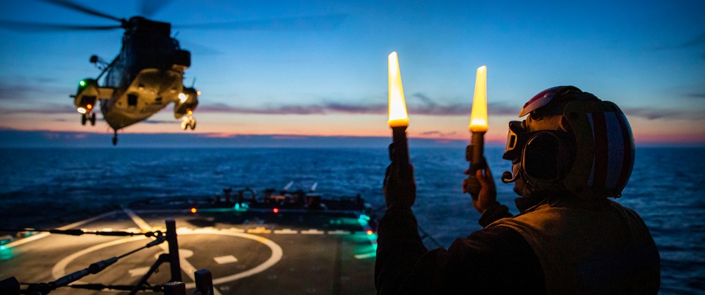 USS Porter Conducts Flight Operations