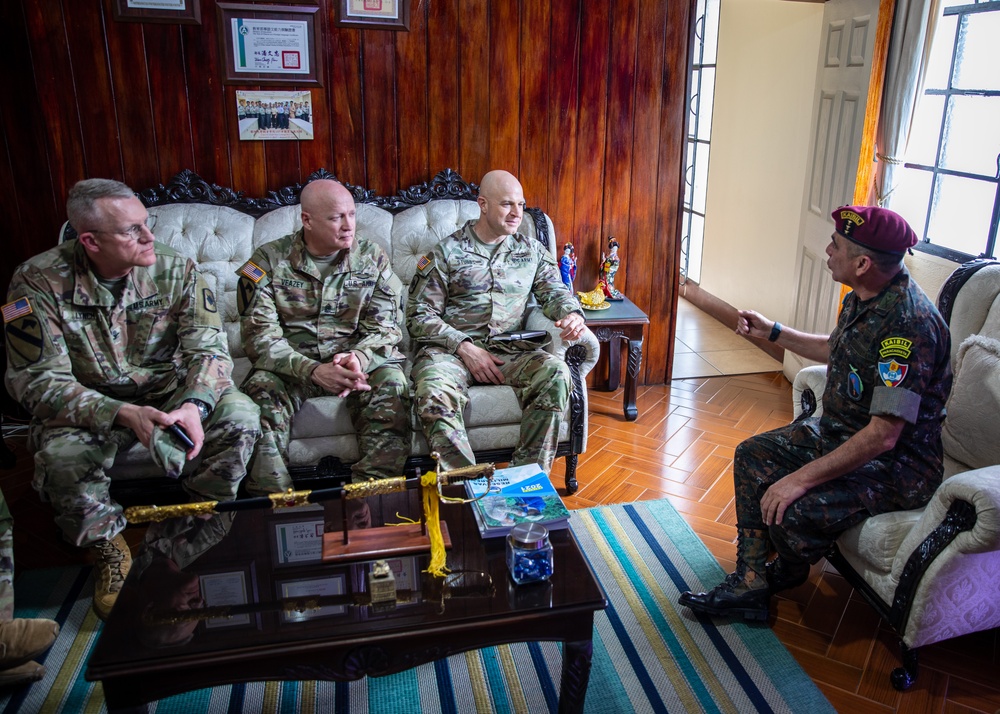 Ark. TAG Visits Commander of Military Brigade Mariscal Zabala