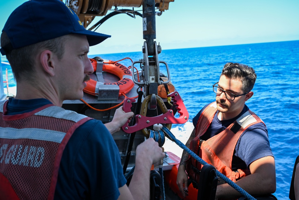 U.S. Coast Guard Cutter Active underway in Eastern Pacific Ocean