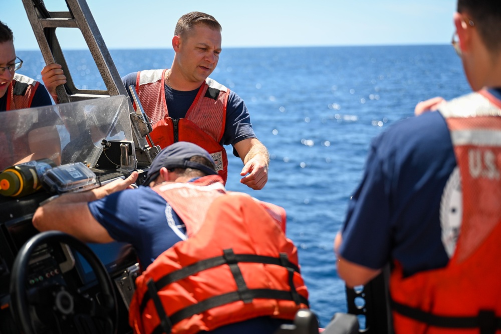 U.S. Coast Guard Cutter Active underway in Eastern Pacific Ocean