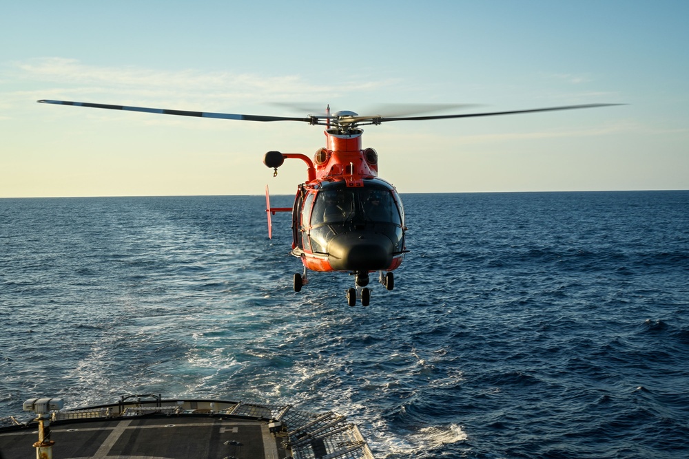 U.S. Coast Guard Cutter Active underway in Eastern Pacific Ocean