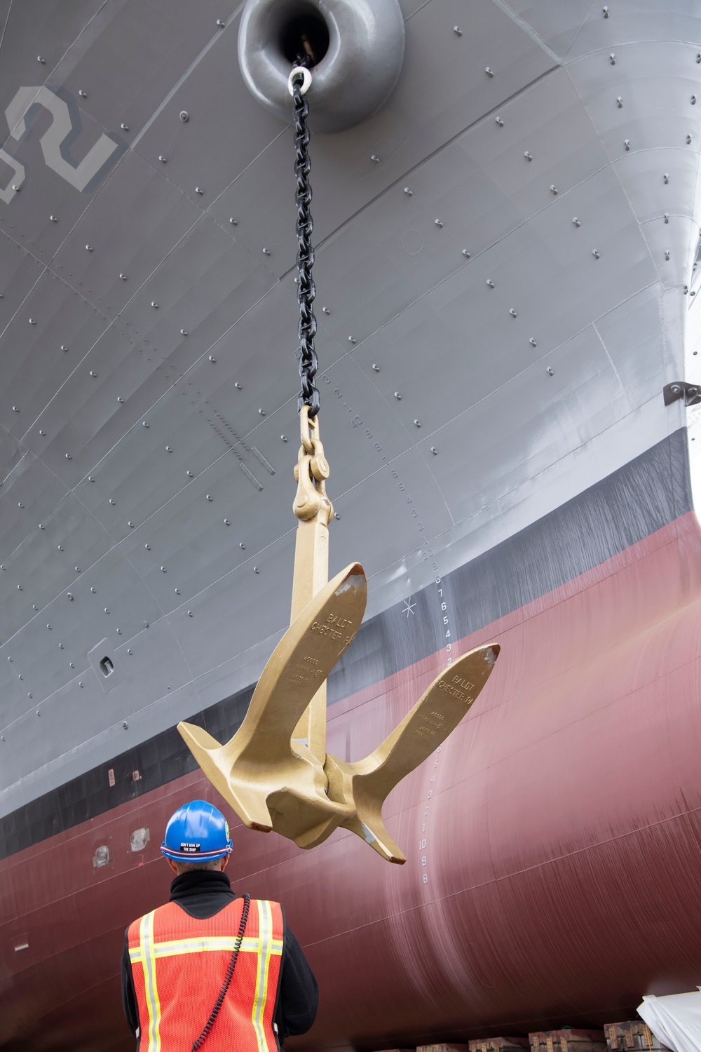 USS Essex Recovers Starboard Anchor
