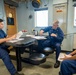 Crew of U.S. Coast Guard Cutter Active train underway