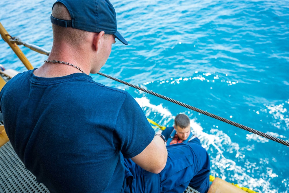 U.S. Coast Guard Cutter Active patrols Eastern Pacific Ocean