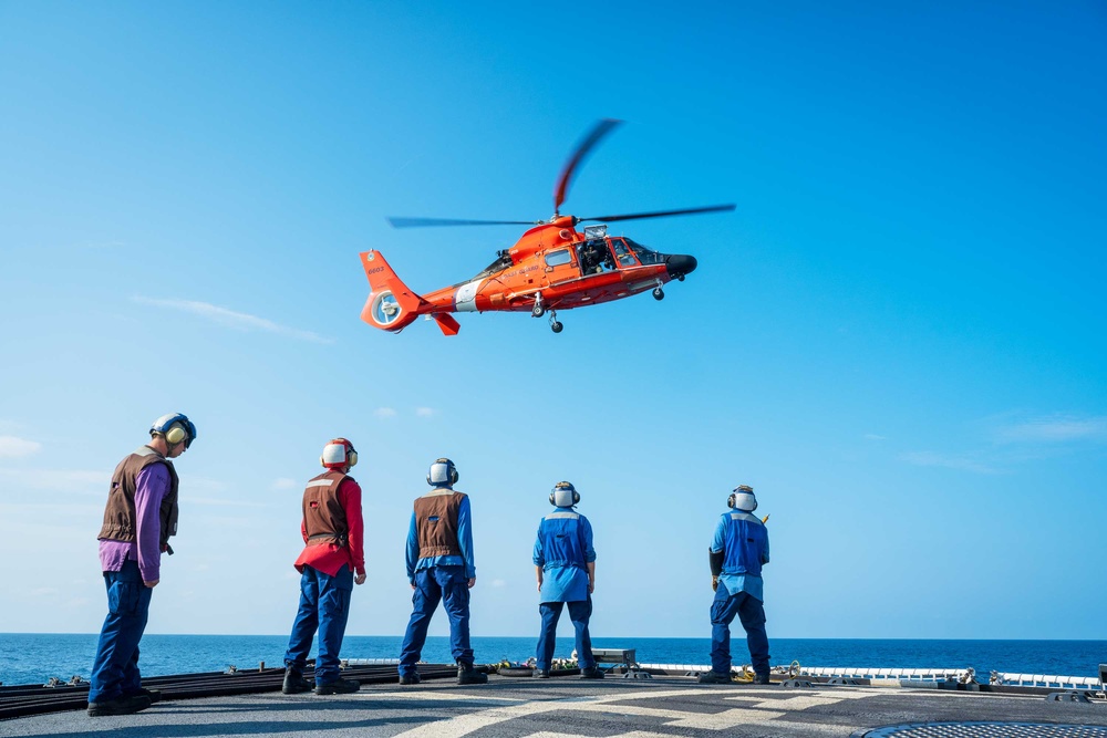 U.S. Coast Guard Cutter Active patrols Eastern Pacific Ocean