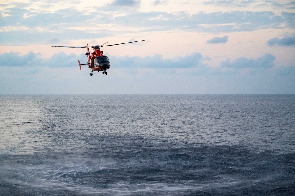 U.S. Coast Guard Cutter Active patrols Eastern Pacific Ocean