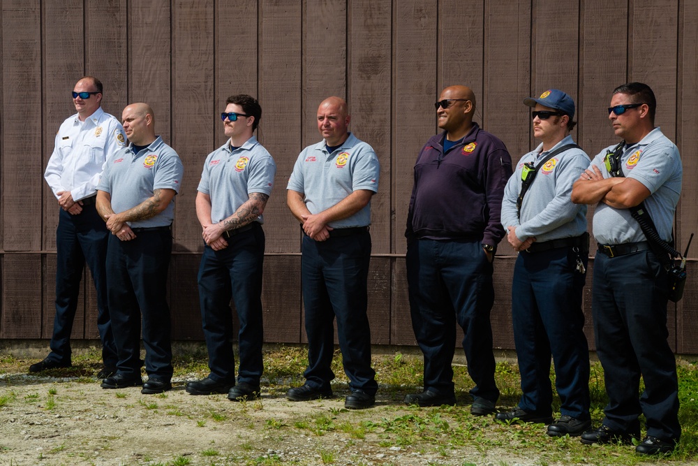 MCB Camp Lejeune Firefighter Recognition