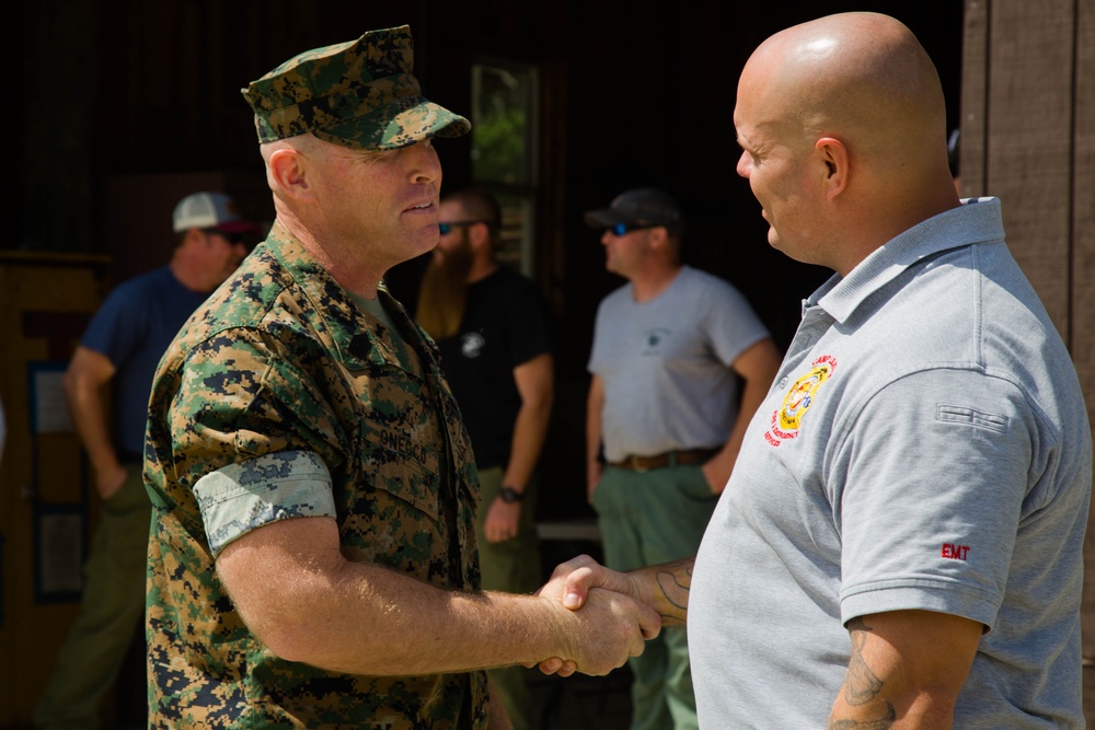 MCB Camp Lejeune Firefighter Recognition