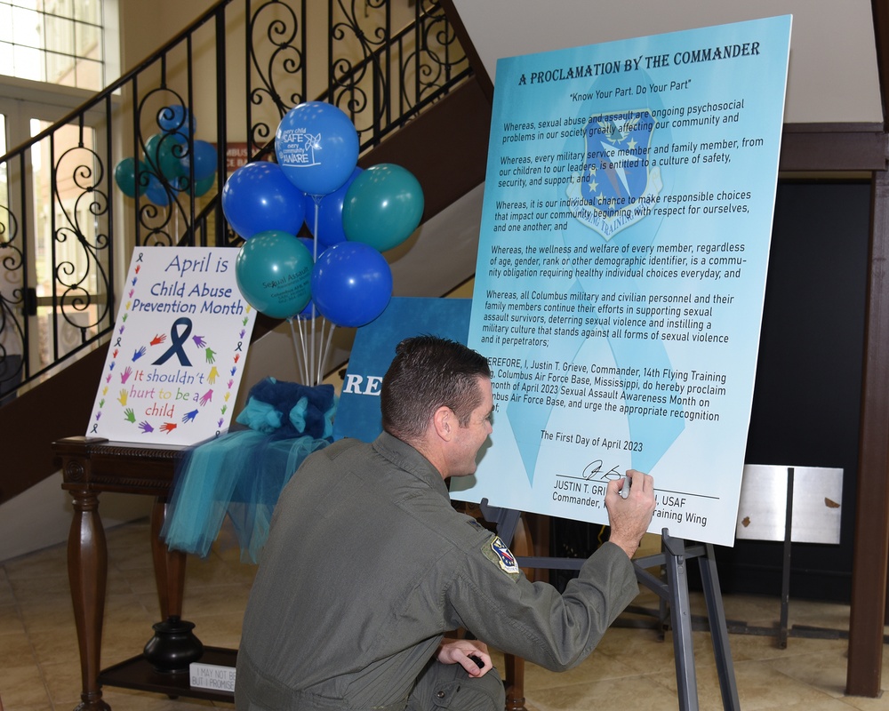 Sexual Assault Prevention Proclamation