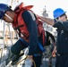 USS Boxer deck department installs life rafts