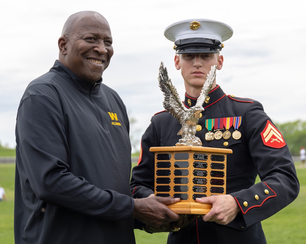 Marines Take Drill Exhibition