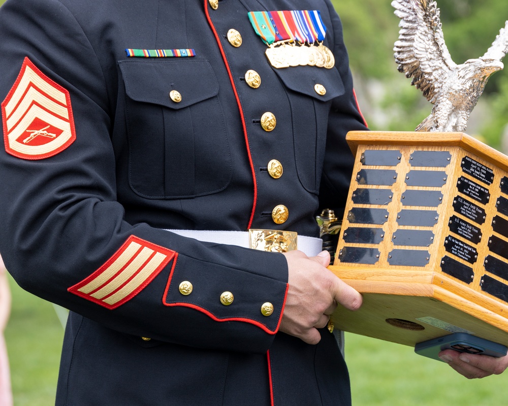 Marines Take Drill Exhibition