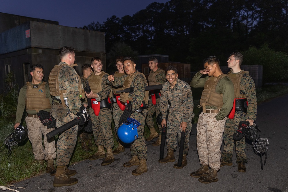 Sgt. Bivins holds MCMAP black belt culminating event