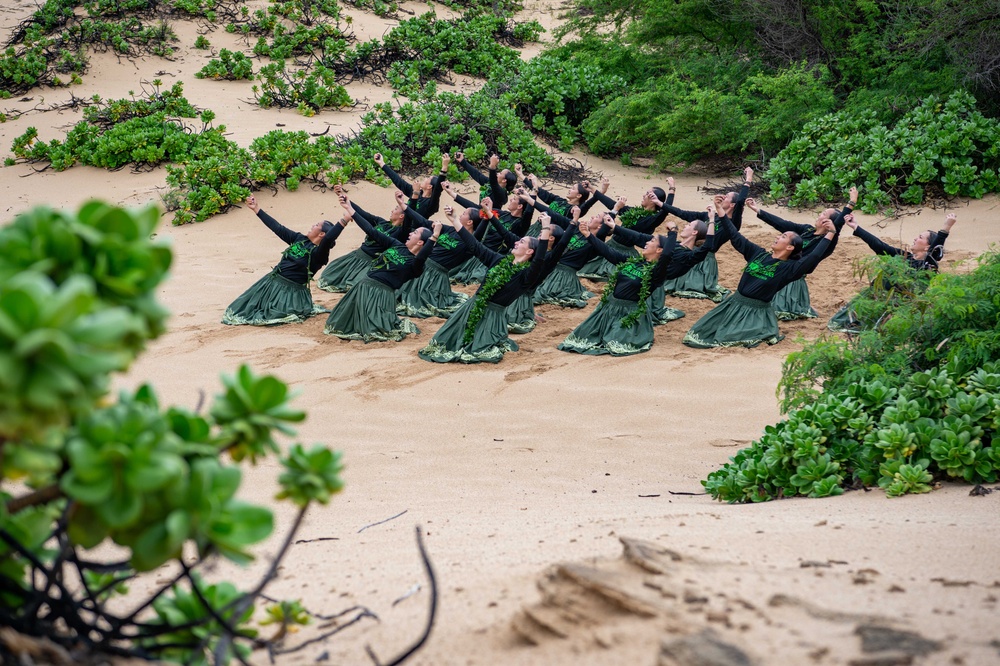 Pacific Missile Range Facility (PMRF) Hosts Hālau Hula at Nohili Dunes