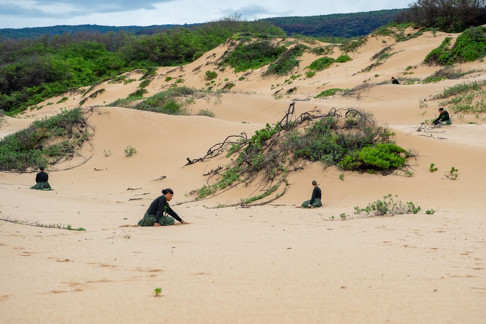 Pacific Missile Range Facility (PMRF) Hosts Hālau Hula at Nohili Dunes