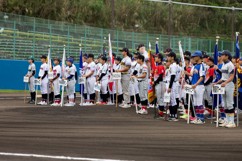 17th Annual Okinawa-American Youth Friendship Baseball Tournament kicks off at Urasoe City Baseball Stadium