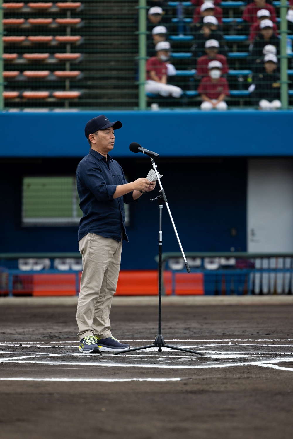 17th Annual Okinawa-American Youth Friendship Baseball Tournament kicks off at Urasoe City Baseball Stadium