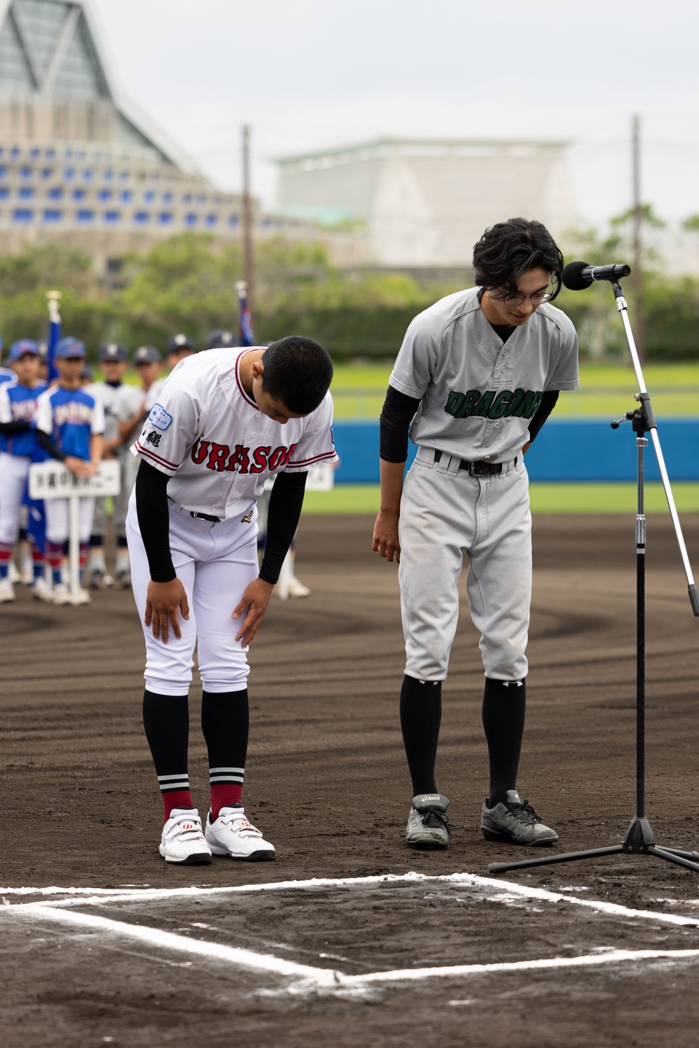 17th Annual Okinawa-American Youth Friendship Baseball Tournament kicks off at Urasoe City Baseball Stadium