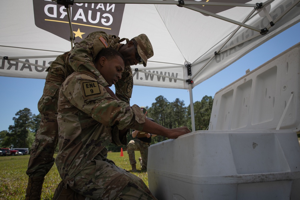 Region III National Guard Best Warrior Competition confidence course finish